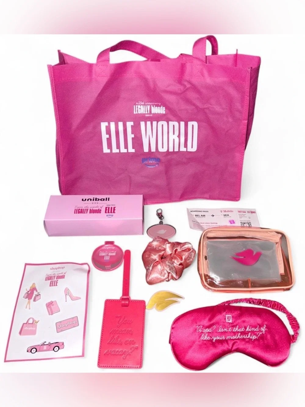 Legally Blonde Elle World Tour Merch Lot Bundle